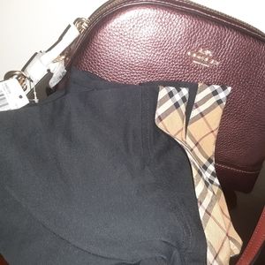 Coach purse and Burberry T Shirt